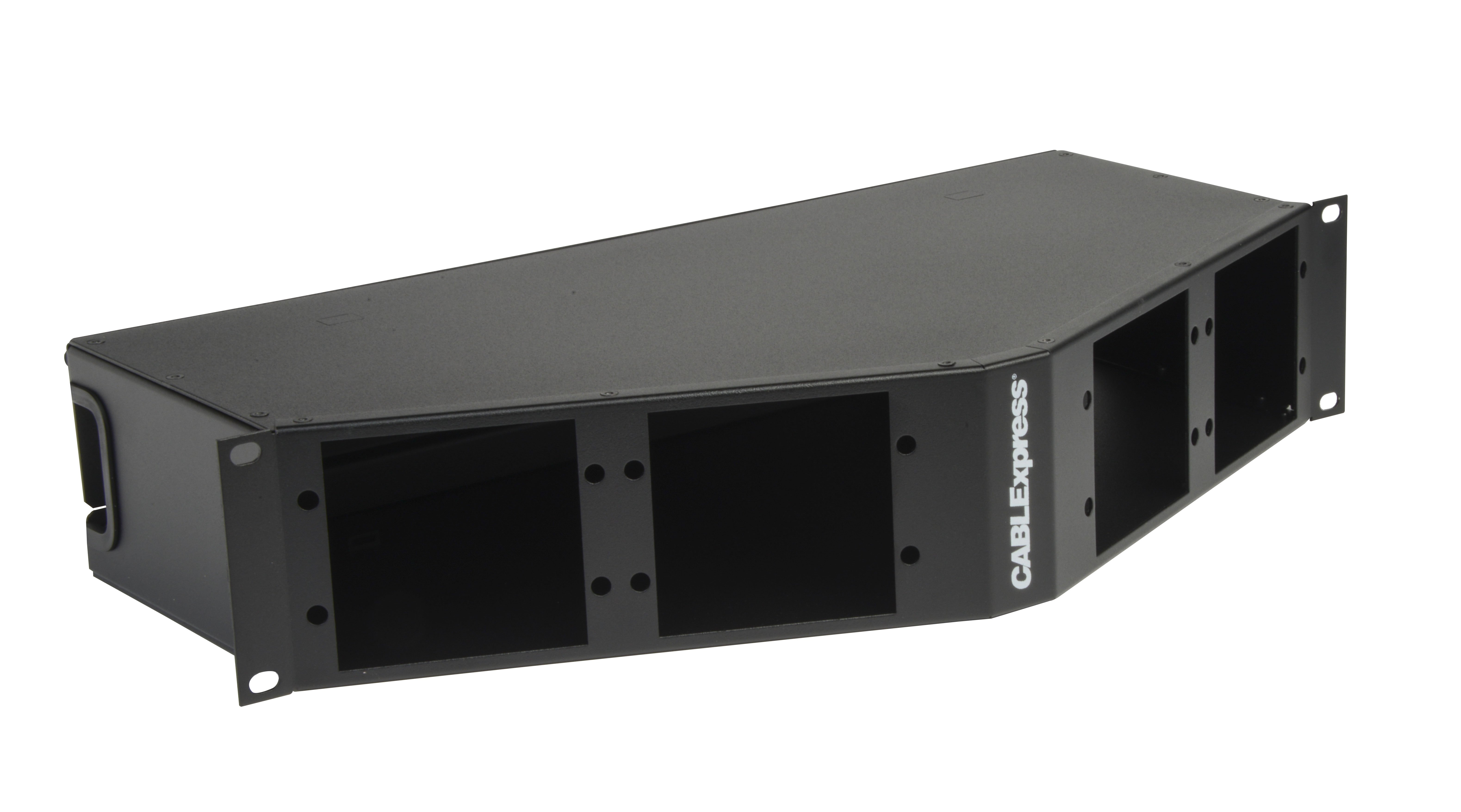 299636-CABLExpress-2U-ANGLED-RACK-MOUNT-FIBER-PATCH-PANELFrontB