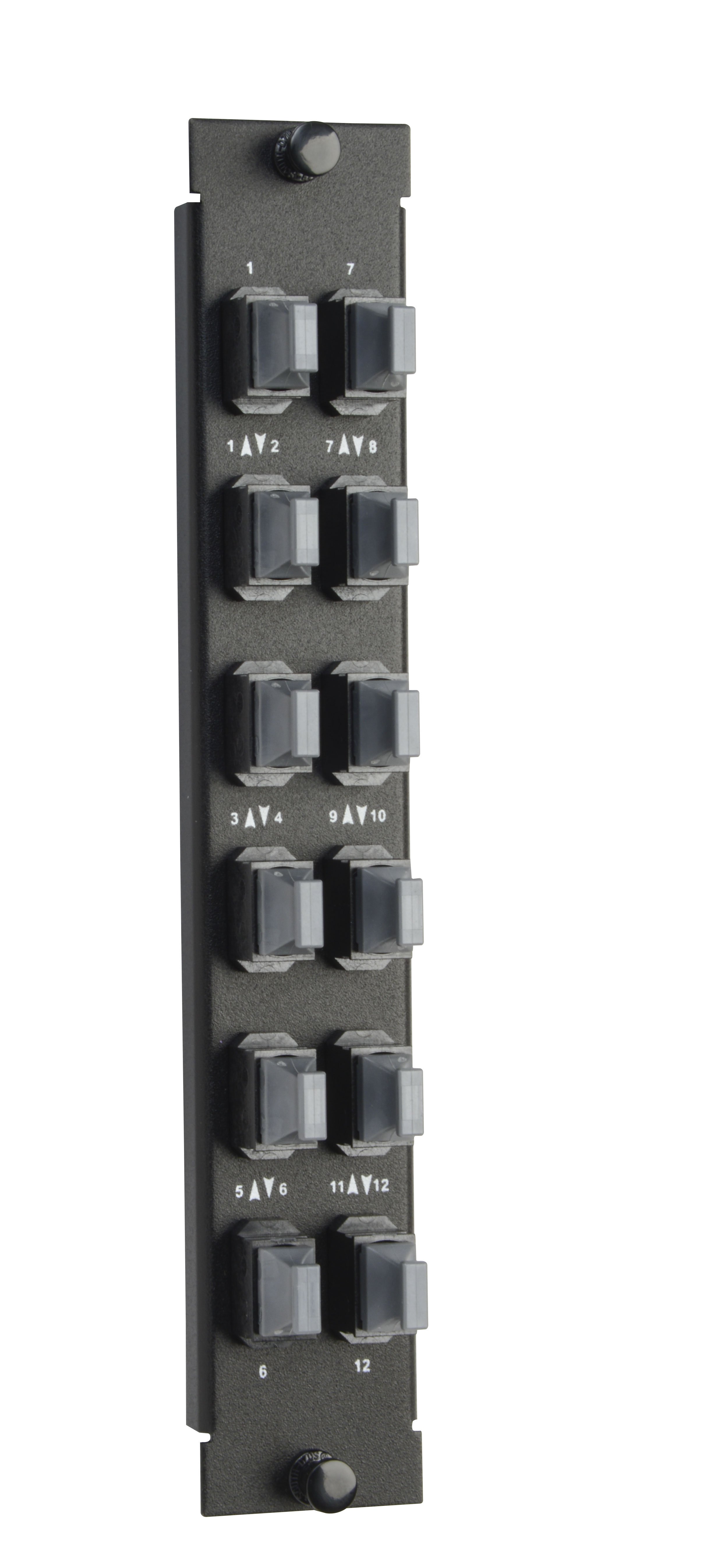 267274-CABLExpress-H-SERIES-10U6U-VERTICAL-ADAPTER-PANEL-(12-PORT)-MTPFront